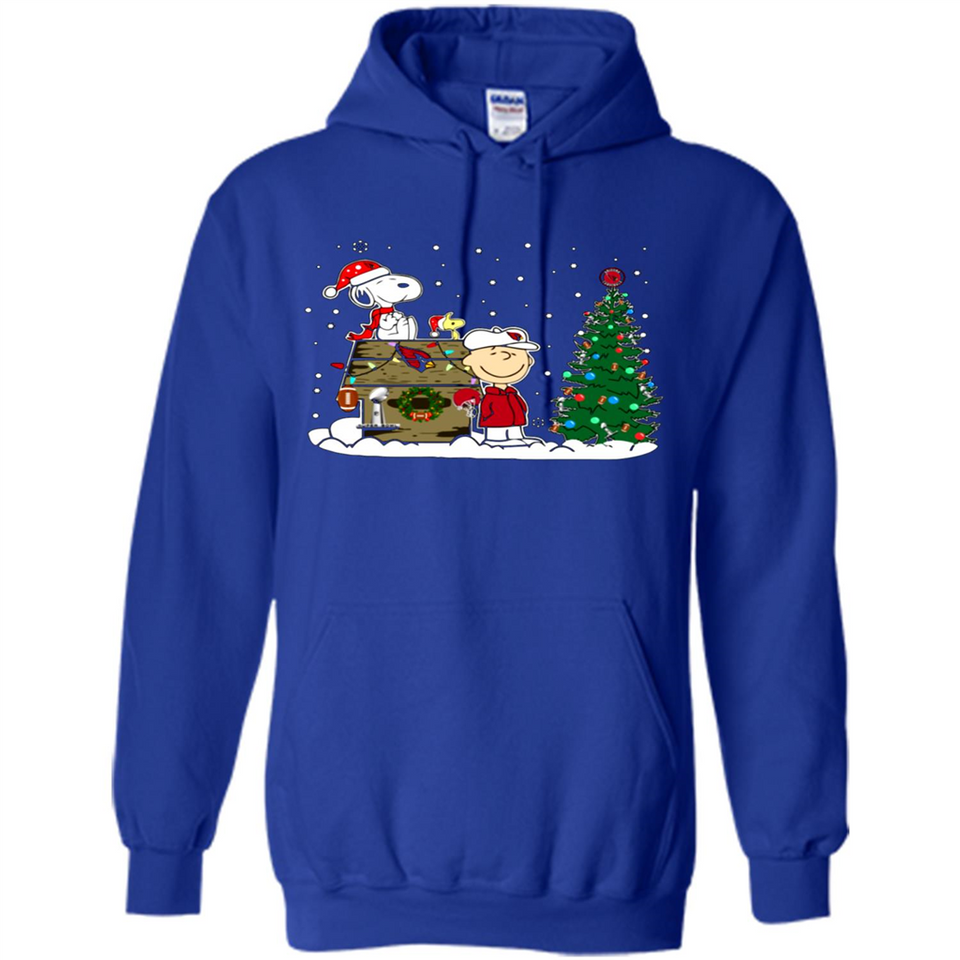 Arizona Cardinals Snoopy The Peanuts Movie Christmas Football Super Bowl pingpong - Hoodie