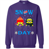 Snow Day Shirt For Carolina Hurricanes Vs Minion Fans pingpong
