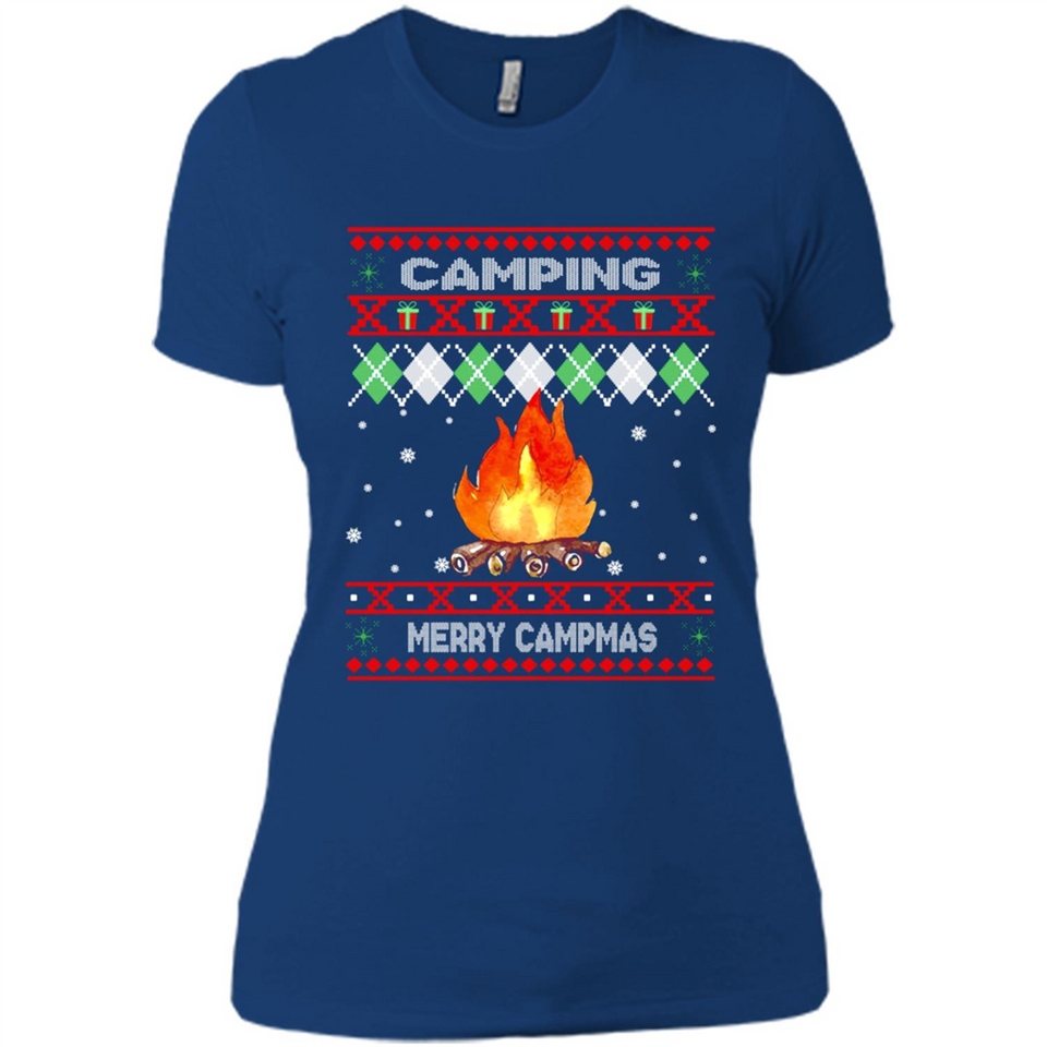 Merry Campmas Ugly Christmas - Ladies' Boyfriend T-Shirt