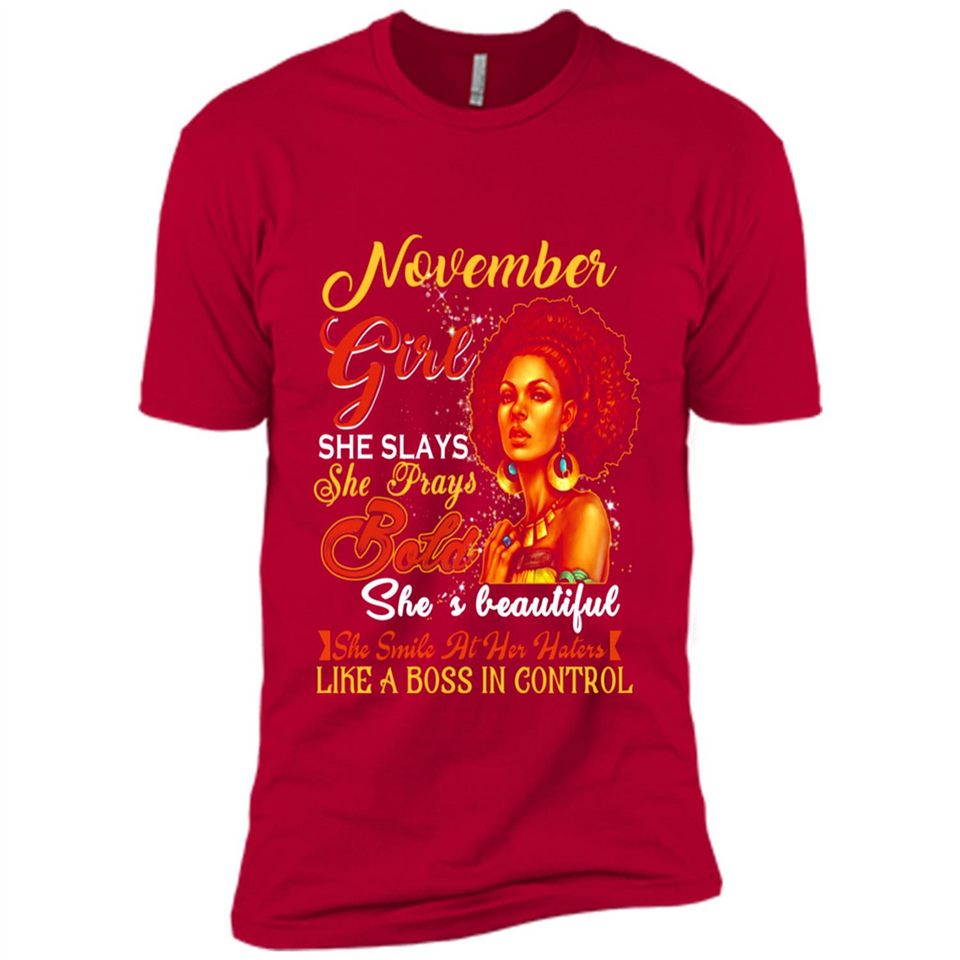 November Girl She Slays She Prays Beautiful Birthday PINGPONG