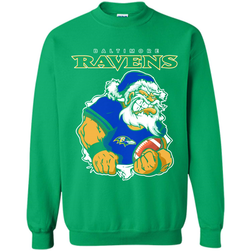 Grumpy Santa Claus Baltimore Ravens Football Team PINGPONG
