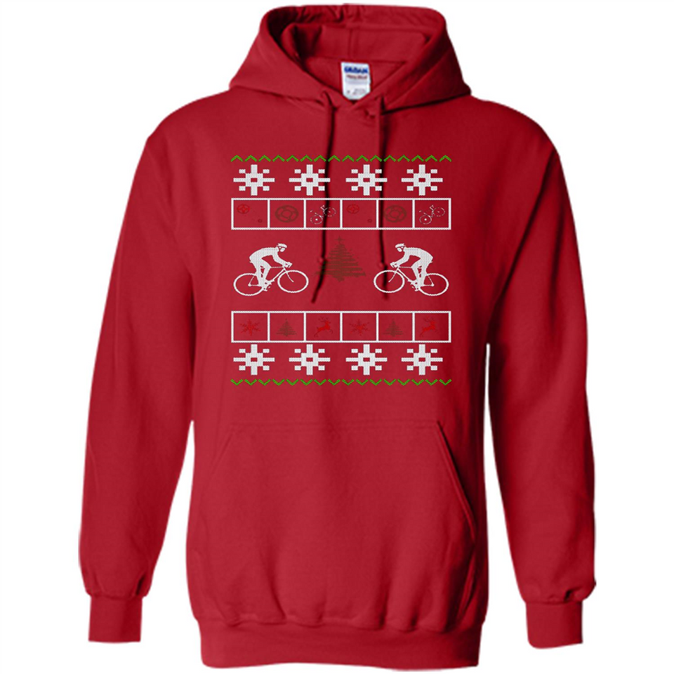 Christmas Ugly Sweater Cycling - Best Ugly Christmas Sweater - Hoodie