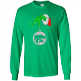 Amazing Kansas State Wildcats Glitter Grinch Monogram Ornament Christmas Gift - Long Sleeve T-Shirt