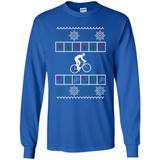 Christmas Ugly Sweater Best Cycling Ugly Christmas Sweater - Long Sleeve T-Shirt
