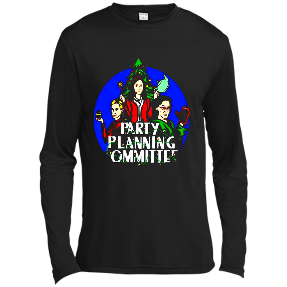 Party Planning Committee Christmas T-Shirt - Canvas Long Sleeve T-Shirt