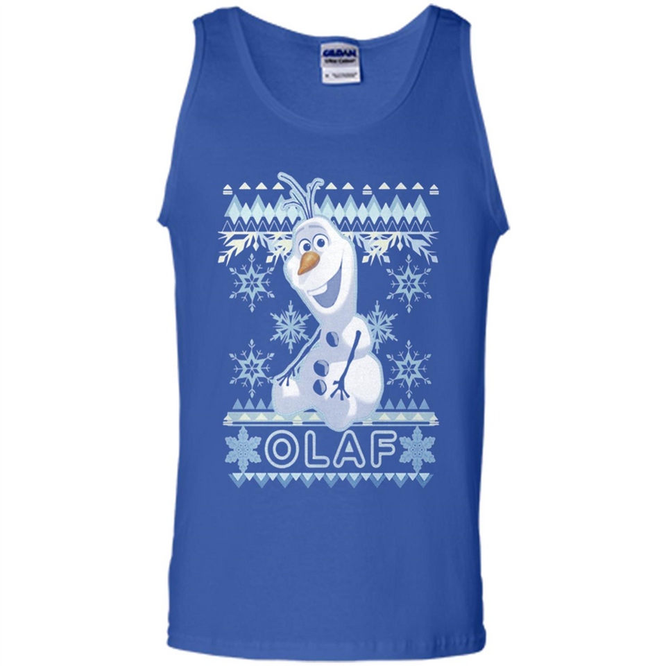 Olaf frozen ugly christmas sweater - Tank Top