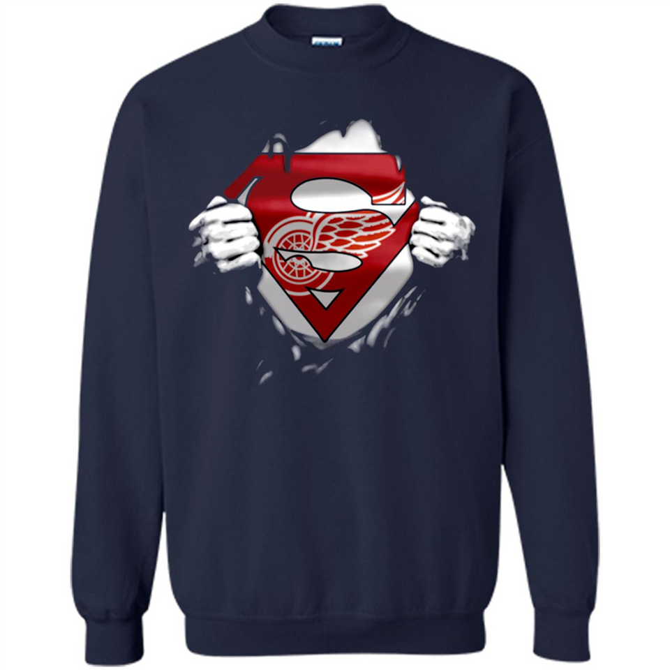 Detroit Red Wings And Superman Fans - Sweatshirt