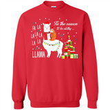 Llama Tis the season to be slothy Christmas sweatshirt PINGPONG - Sweatshirt