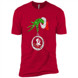 Amazing Florida State Seminoles Glitter Grinch Monogram Ornament Christmas Gift - Premium Short Sleeve T-Shirt
