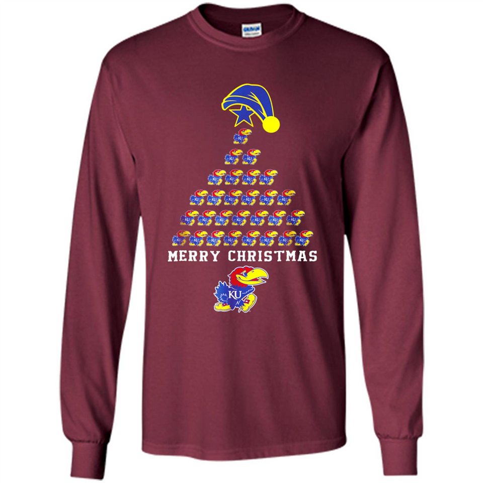 Perfect Kansas Jayhawks Christmas Tree PINGPONG