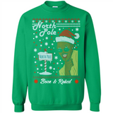 North Pole Born and Raised Shirt, Merry Xmas Ugly Christmas - Sweatshirt