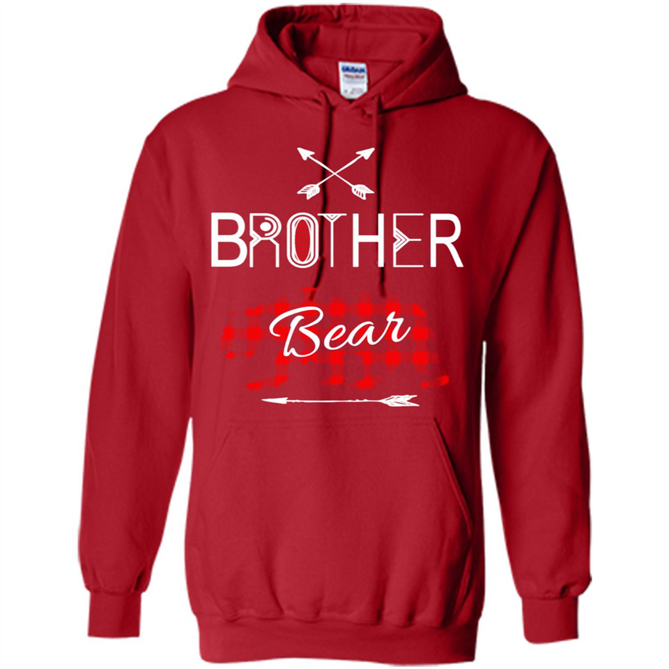 Brother Shirt Buffalo Plaid Family Camping Bear Tee - Hoodie