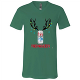 Coors Light Reinbeer Funny Beer Reindeer Christmas Sweatshirt - Canvas Unisex V-Neck