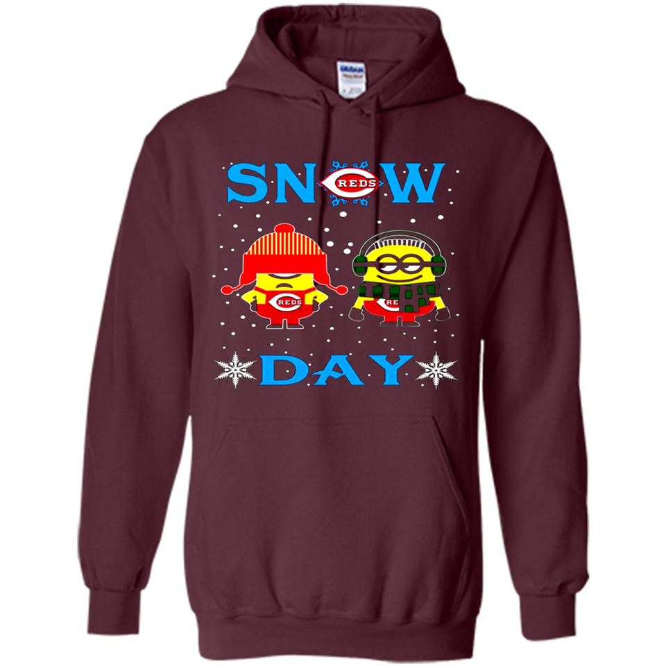 Snow Day Shirt For Cincinnati Reds Vs Minion Fans pingpong