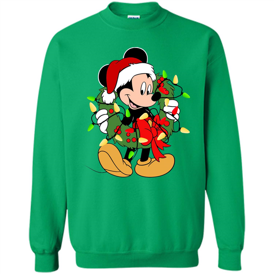 Disney Mickey Mouse Christmas Lights Sweatshirt - Sweatshirt