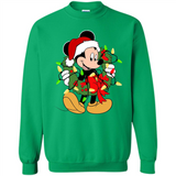 Disney Mickey Mouse Christmas Lights Sweatshirt - Sweatshirt
