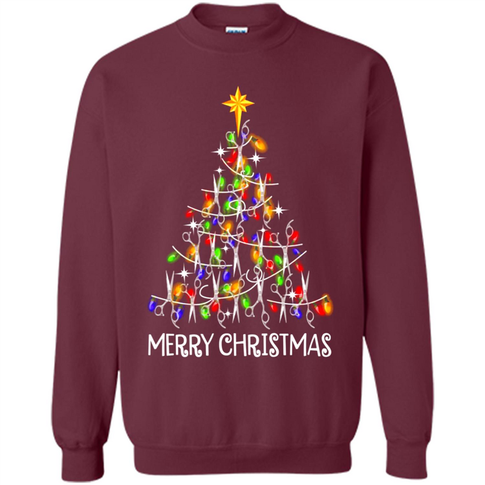 Hairstylist Merry Christmas Hairstylist Scissors Christmas Tree PING PONG
