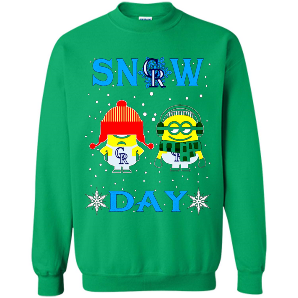 Snow Day Shirt For Colorado Rockies Vs Minion Fans pingpong