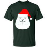 Funny Hamster Christmas t-shirt Santa Hat - Shirt