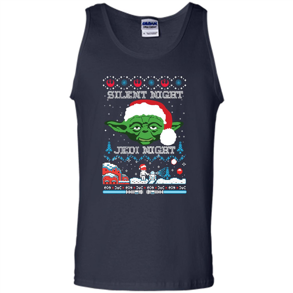 YODA SILENT NIGHT JEDI NIGHT CHRISTMAS UGLY SWEATER