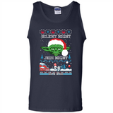 YODA SILENT NIGHT JEDI NIGHT CHRISTMAS UGLY SWEATER