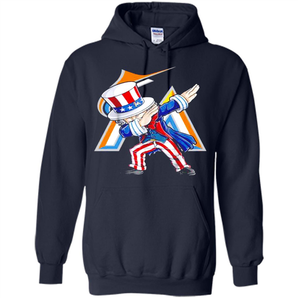 MLB MIAMI MARLINS UNCLE SAM DABBING INDEPENDENCE DAY
