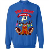 Washington Redskins NFL Reindeer Funny Merry Christmas And Happy New Year