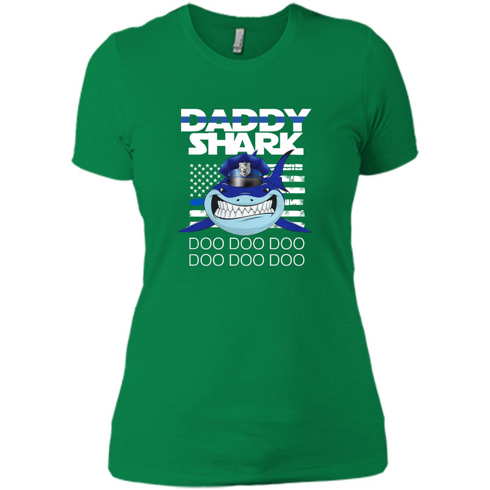 Police Daddy Shark Blue Line Tee