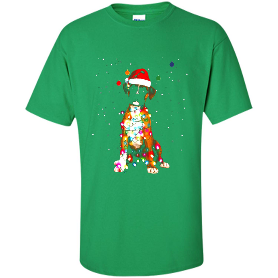 Christmas Lights Boxer Dog Funny Xmas Sweatshirt - Shirt