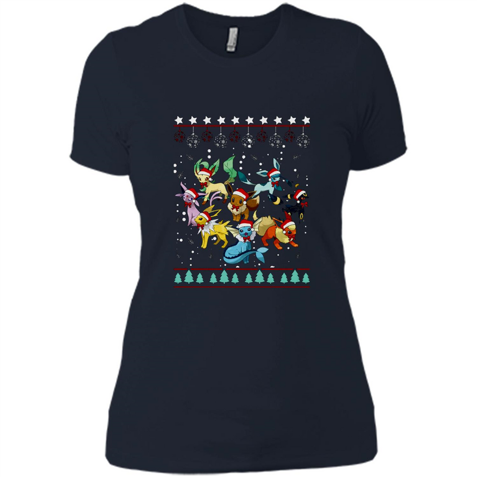 Pokemon Eeveelutions Ugly Christmas Sweater Perfect Christmas PINGPONG