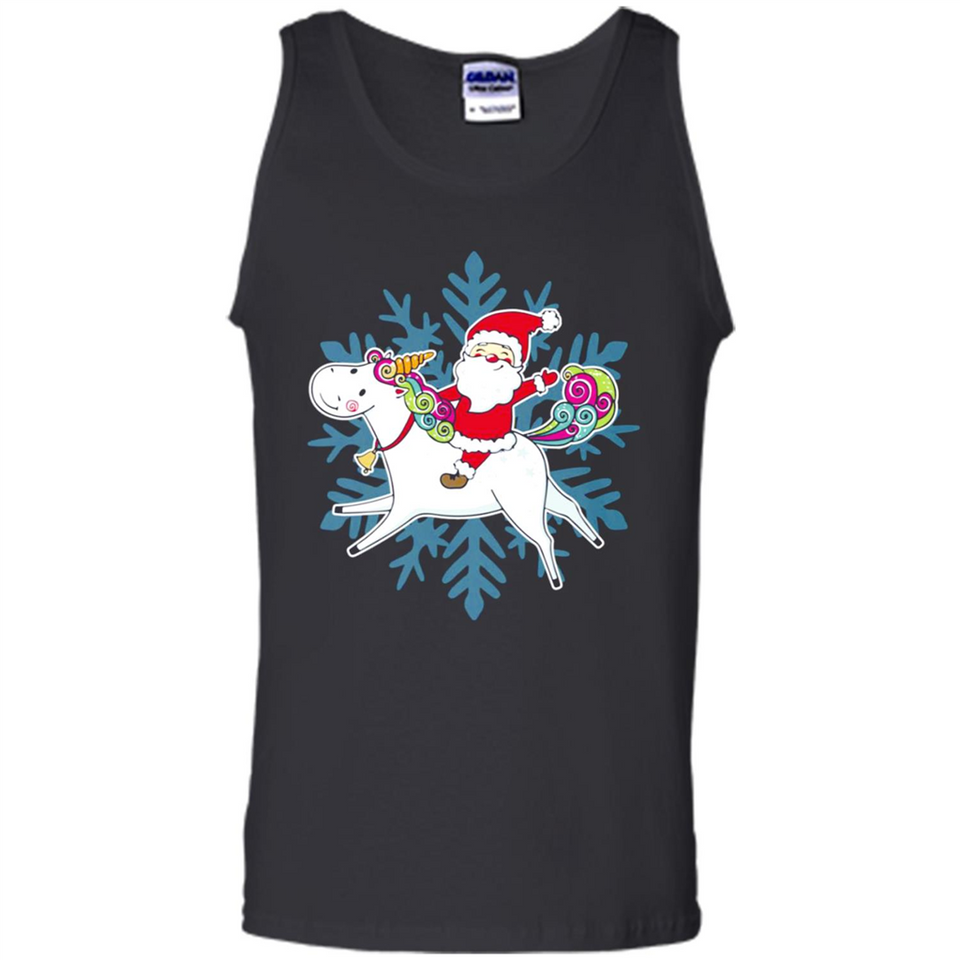 Unicorn And Santa Christmas 1 - Tank Top