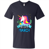 Unicorns are born in March Birthday Rainbow Gift Ladies Custom