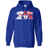 Snoopy loves NBA Atlanta Hawks - Hoodie