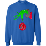 GRINCH HAND HOLDING ARIZONA DIAMONDBACKS GLITTER CHRISTMAS PINGPONG