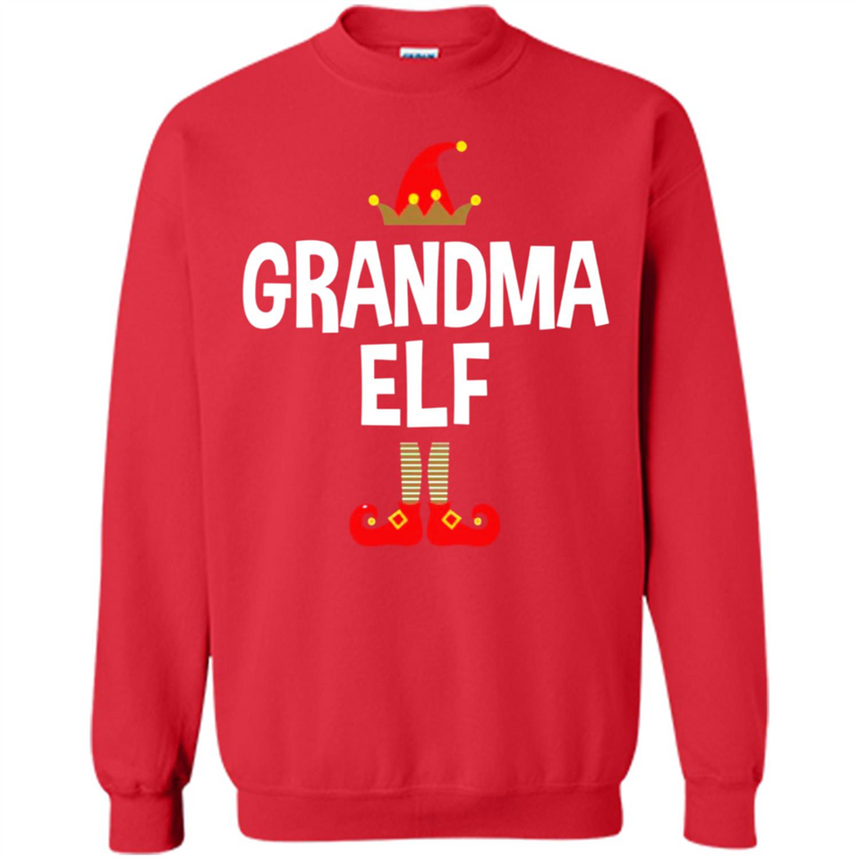 Grandma Elf Shirt -Family Matching Christmas Pajamas - Sweatshirt