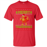 Merry Thankmas Ugly Xmas Thanksgiving Turkey Sweatshirt - Shirt