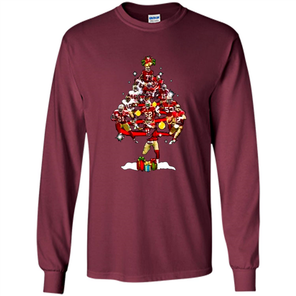 San Francisco 49ers Players Christmas Tree PINGPONG
