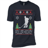 roller hockey Christmas ugly