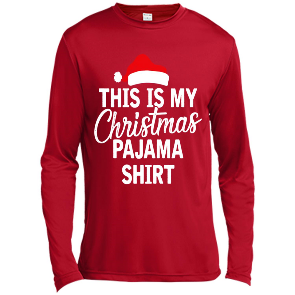 This Is My Christmas Pajama Family Matching - Canvas Long Sleeve T-Shirt