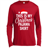 This Is My Christmas Pajama Family Matching - Canvas Long Sleeve T-Shirt
