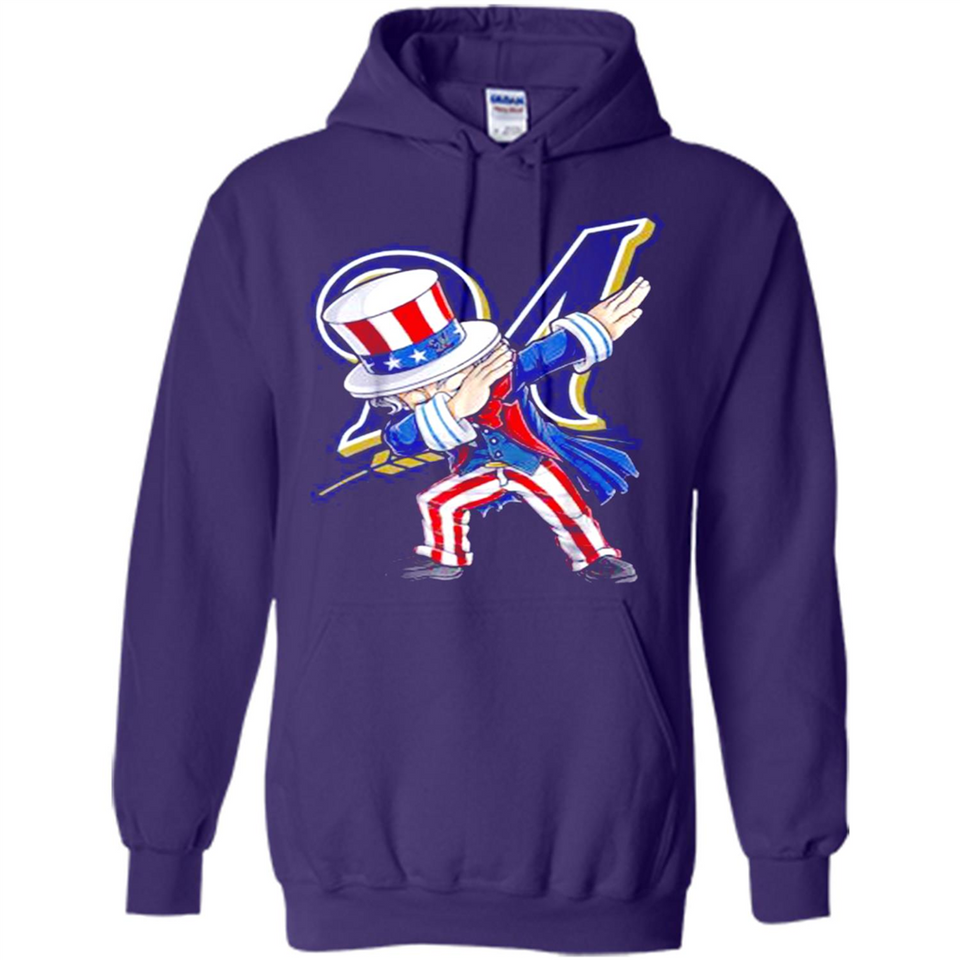 MLB MILWAUKEE BREWERS UNCLE SAM DABBING INDEPENDENCE DAY