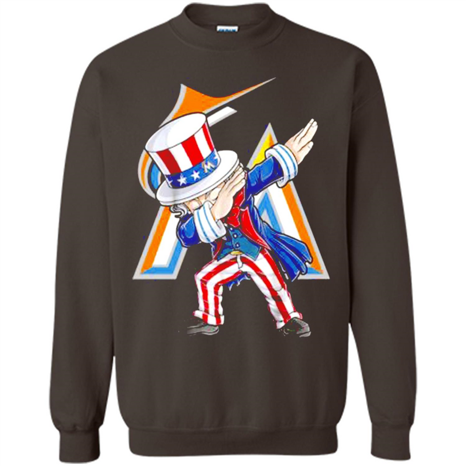MLB MIAMI MARLINS UNCLE SAM DABBING INDEPENDENCE DAY