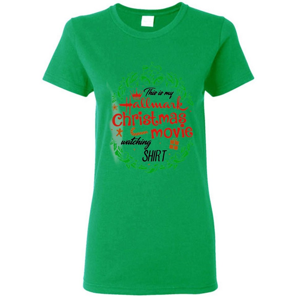 This is My Hallmark-Christmas Movies Watching Sporty T-Shirt - Ladies Short-Sleeve