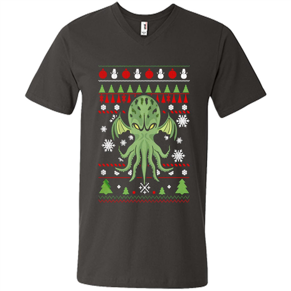 Octopus Ugly Sweater Christmas - Men's V-Neck