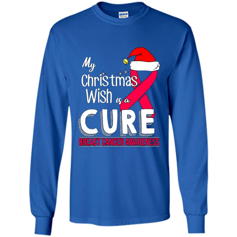 My Christmas Wish Is A Cure Breast Cancer Awareness sweater PINGPONG