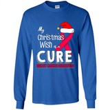 My Christmas Wish Is A Cure Breast Cancer Awareness sweater PINGPONG