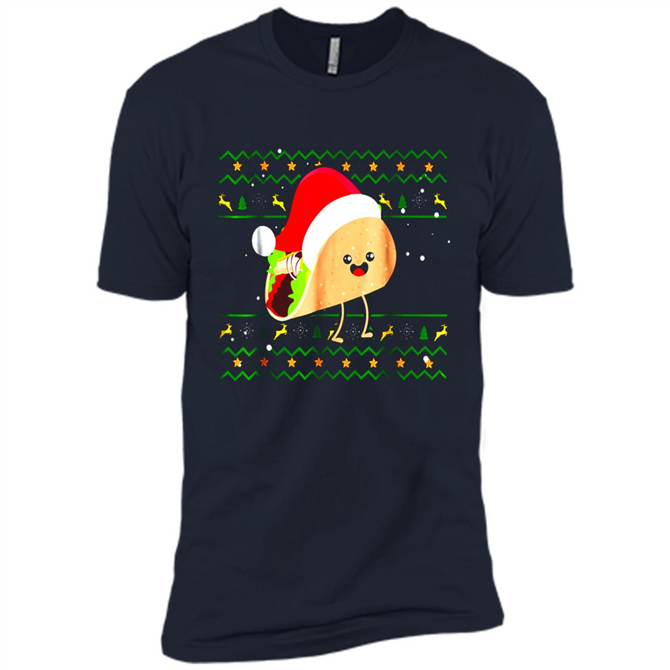TACO Santa Hat Ugly Christmas shirt Ladies' Boyfriend