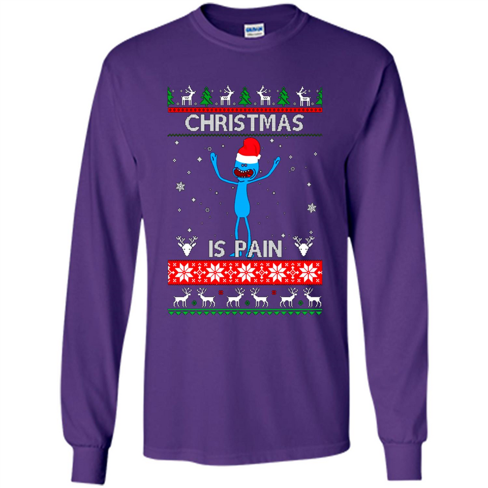 Mr Meeseeks Christmas Is Pain – Rick and Morty Christmas Sweater PINGPONG