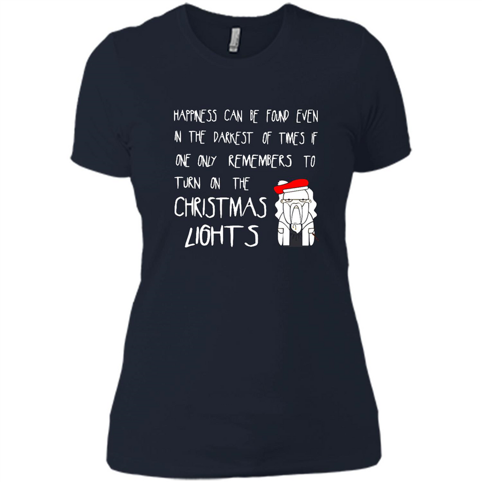 Christmas Ugly Sweater Christmas Lights - Ladies' Boyfriend T-Shirt