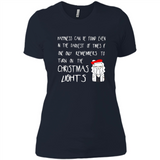 Christmas Ugly Sweater Christmas Lights - Ladies' Boyfriend T-Shirt